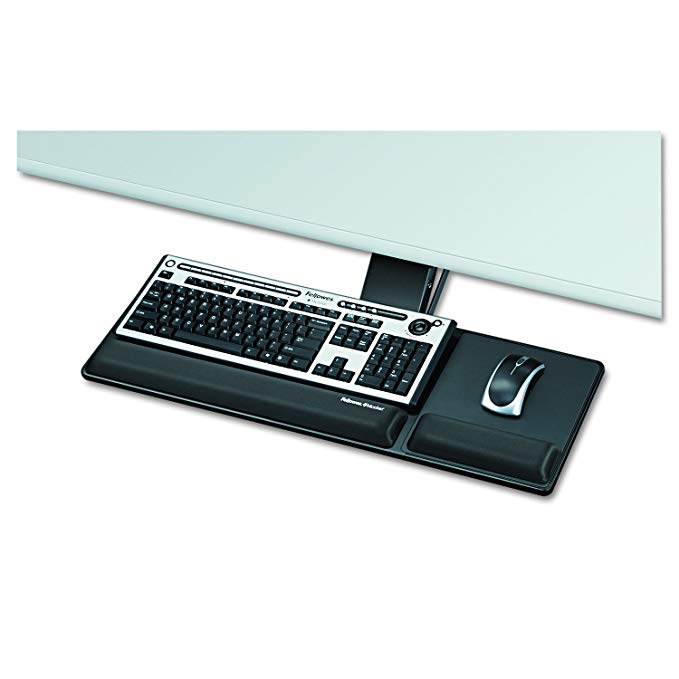 Fellowes Designer Suites Compact Keyboard Tray, Black (8017801)