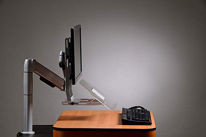 In-Line Document Holder for Monitor Arm-Fully Adjustable Copy Holder for Great Ergonomics (VUR 79GR)