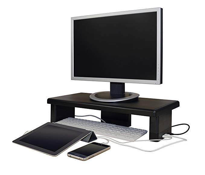 DAC MP-212 Height-Adjustable Ultra-Wide Monitor/Laptop Stand With 2-USB Ports