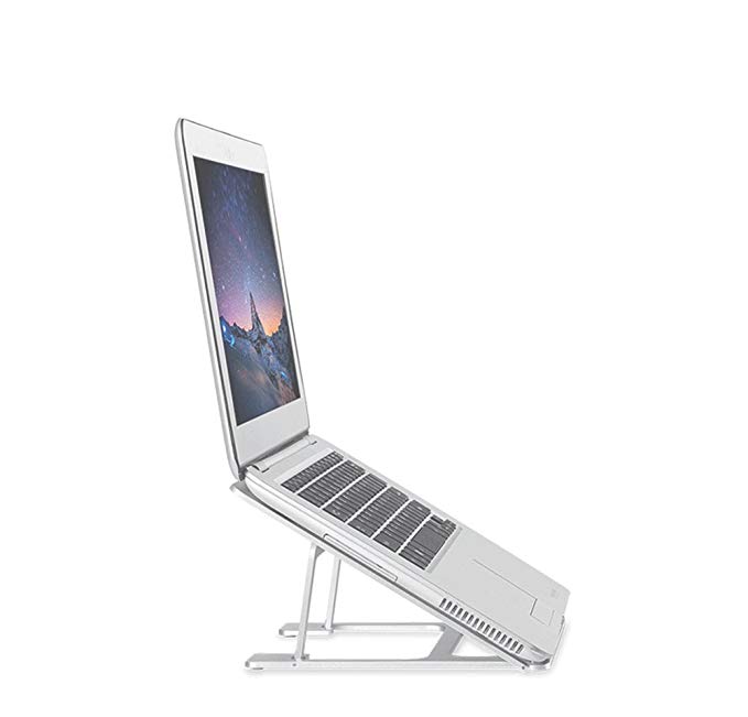 Aluminum Laptop Stand, Foldable Adjustable Notebook Stand for Macbook Air Macbook Pro & Other Laptop Notebook