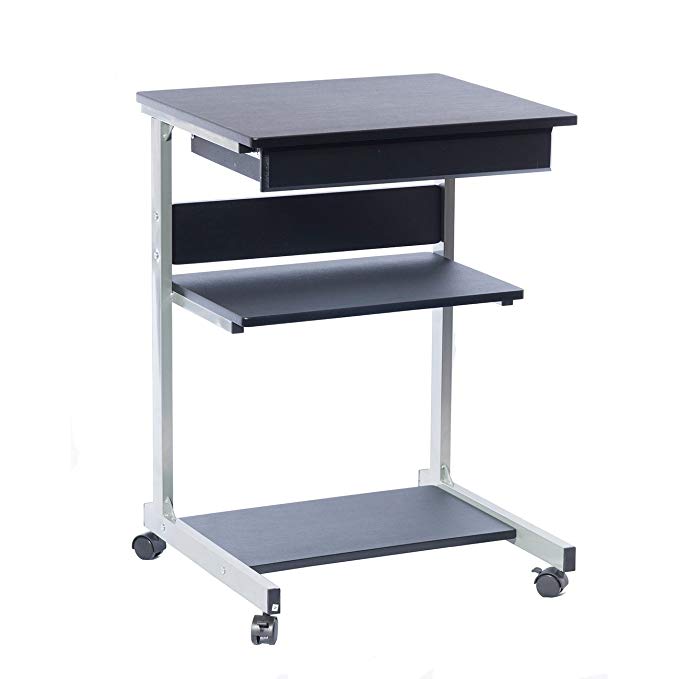 Techni Mobili Modus Metal Computer Student Laptop Desk in Graphite