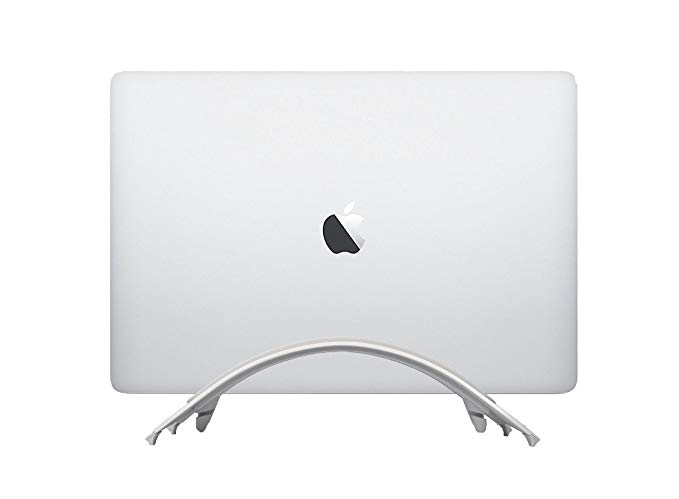 RightChoice Arctic Series Laptop Stand | For Apple MacBook, Silver | Space-saving & Sleek