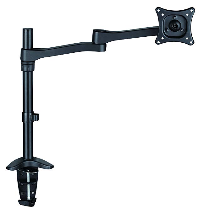 AVF MRC1104-A Dual Arm Monitor Desk Mount, Multi-Position for 13-inch to 27-inch Screens, Black
