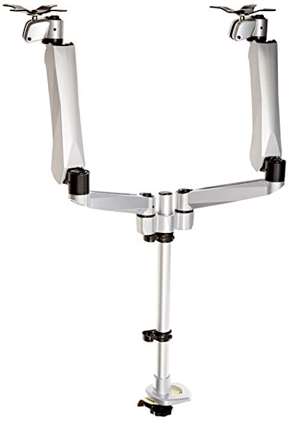 Cotytech Dual Monitor Desk Mount Spring Arm Quick Connect with Clamp Base (DM-CDSA3-C)