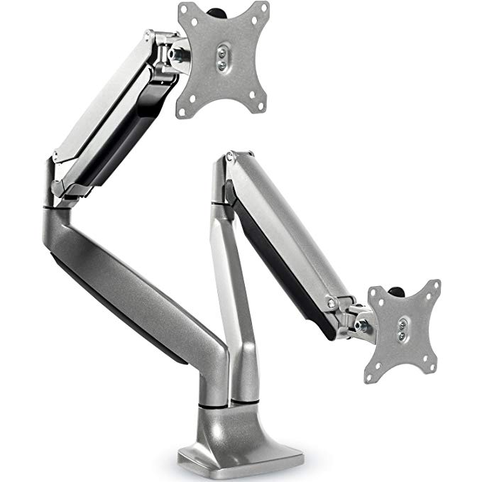 Dual Monitor Mount Stand - EleTab Full Motion Swivel Fits for 2 Computer Screens 13