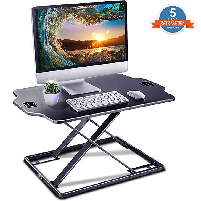 IMtKotW Standing Desk Converter Height Adjustable Desk - Sit Stand Desk Converter - Laptop Desk Riser - The Best Adjustable Standing Desk- 32