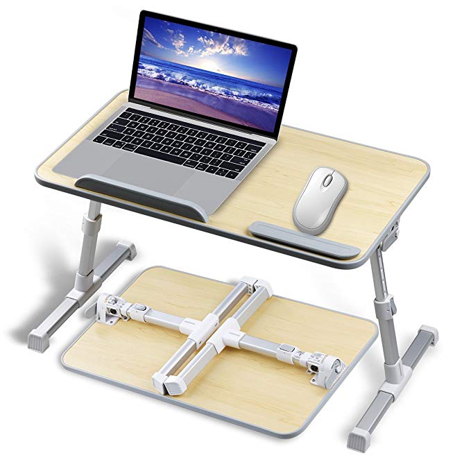 Adjustable Laptop Stand for Desk Bed Couch,Fit for 13-15inch Laptop,Foldable and Portable,Comfortable Ideal for Sit/Stand Lying Working