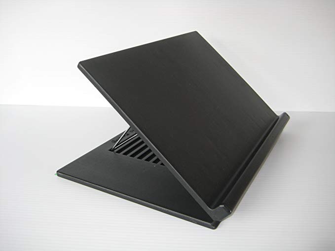 Book Holder, Slant Board, Laptop Holder, Right Angle Holder, Document Holder (black)